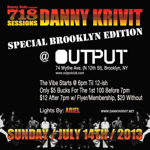 718 Sessions with Danny Krivit - Flyer back