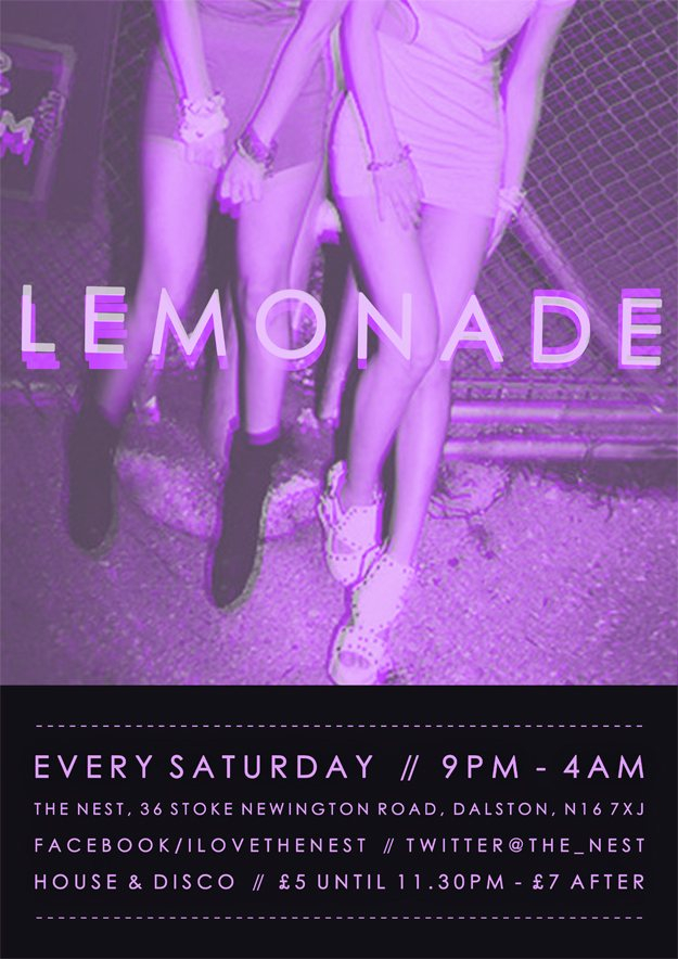 Lemonade - Lemmy Ashton [4 hr set] - Flyer front