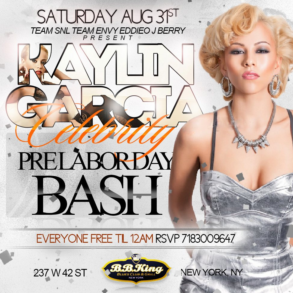 Kaylin Garcia Labor Day Bash At B B King Blues Club Grill New York