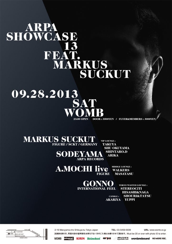 Arpa Showcase 13 Feat. Markus Suckut (Figure) - Flyer front