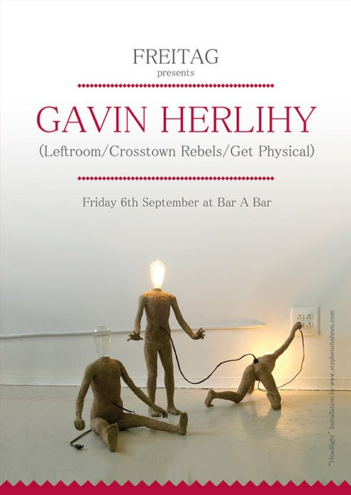 Freitag presents Gavin Herlihy - Flyer front