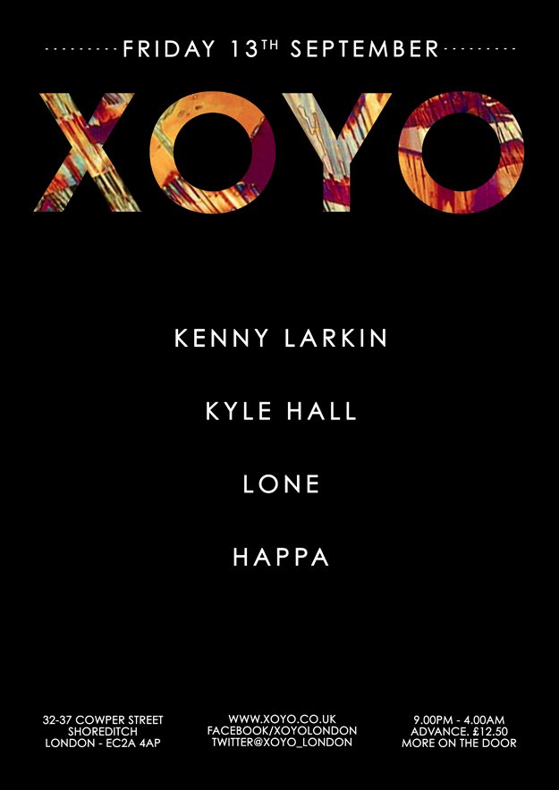 Simian Mobile Disco x Kyle Hall x Lone x Happa - Flyer front