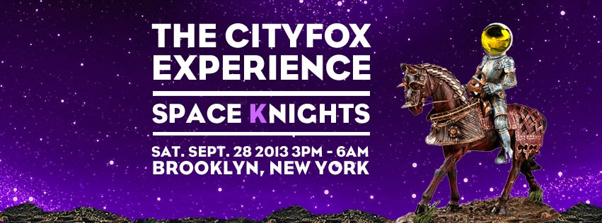 The Cityfox Experience: Space Knights - Flyer front