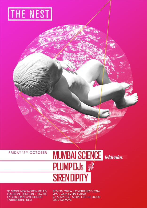 Mumbai Science + Plump DJs + Siren Dipity DJs - Flyer front