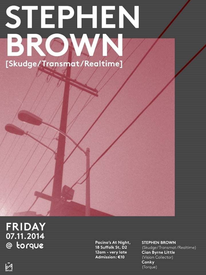 Debut at Mutate presents Stephen Brown (Live) - Flyer front