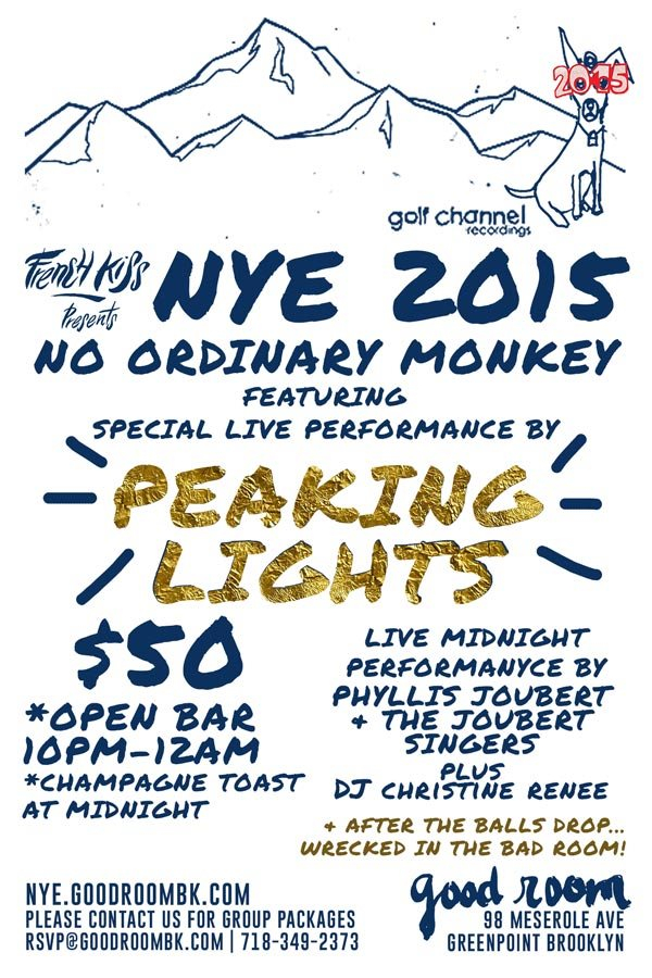 No Ordinary Monkey with Peaking Lights, Joubert Singers, and DJ Christine Renee - Flyer front