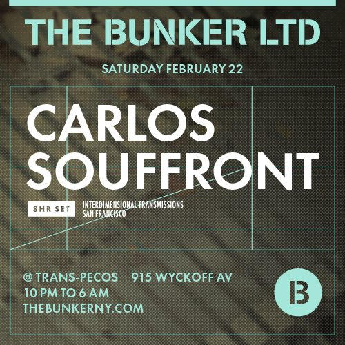 The Bunker Limited with Carlos Souffront - Flyer back