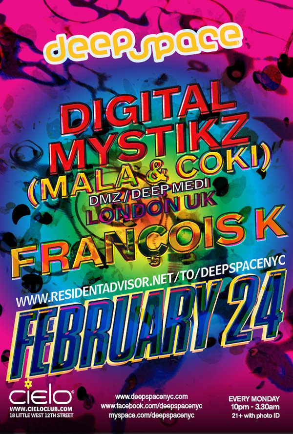 Digital Mystikz (Mala & Coki) - Flyer front