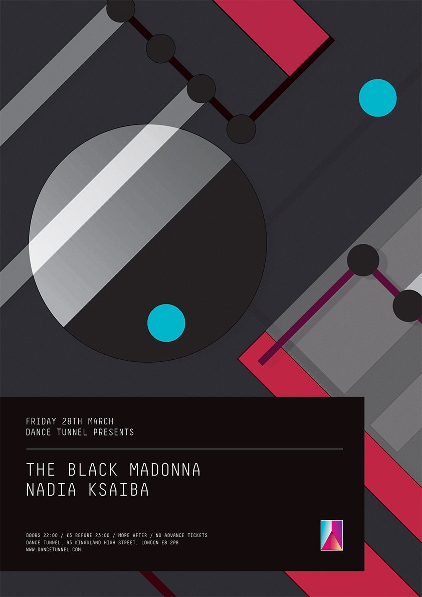 The Black Madonna & Nadia Ksaiba - Flyer front