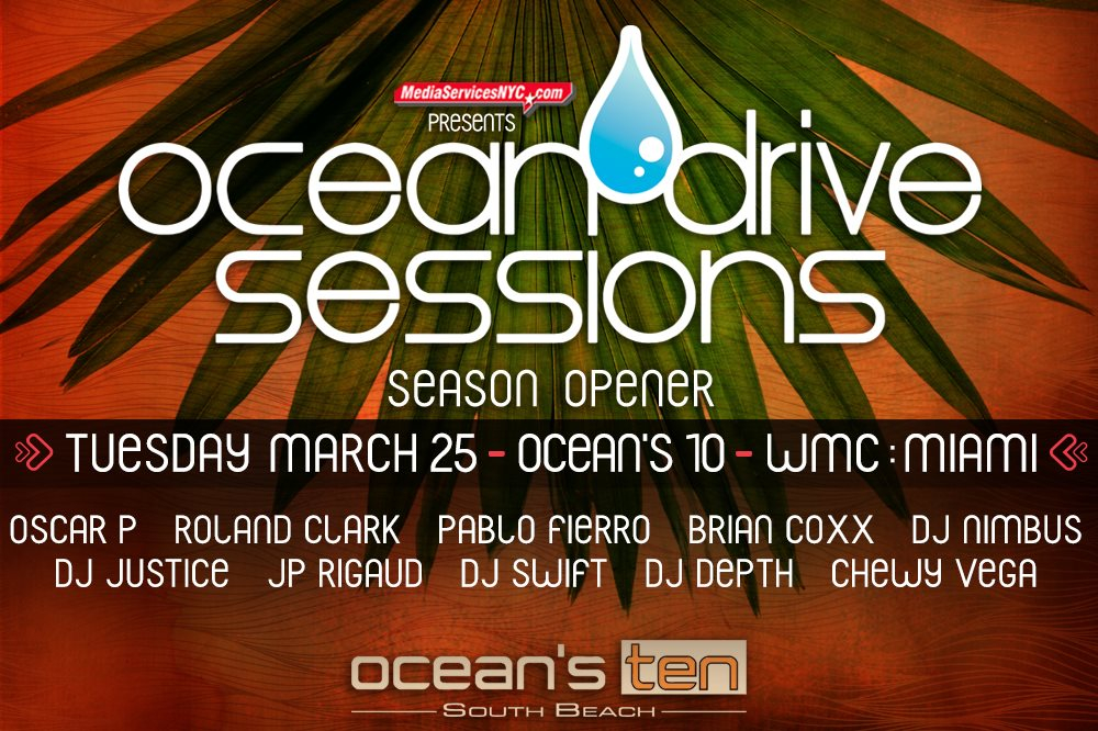 Ocean Drive Sessions - Season Opener - Flyer front