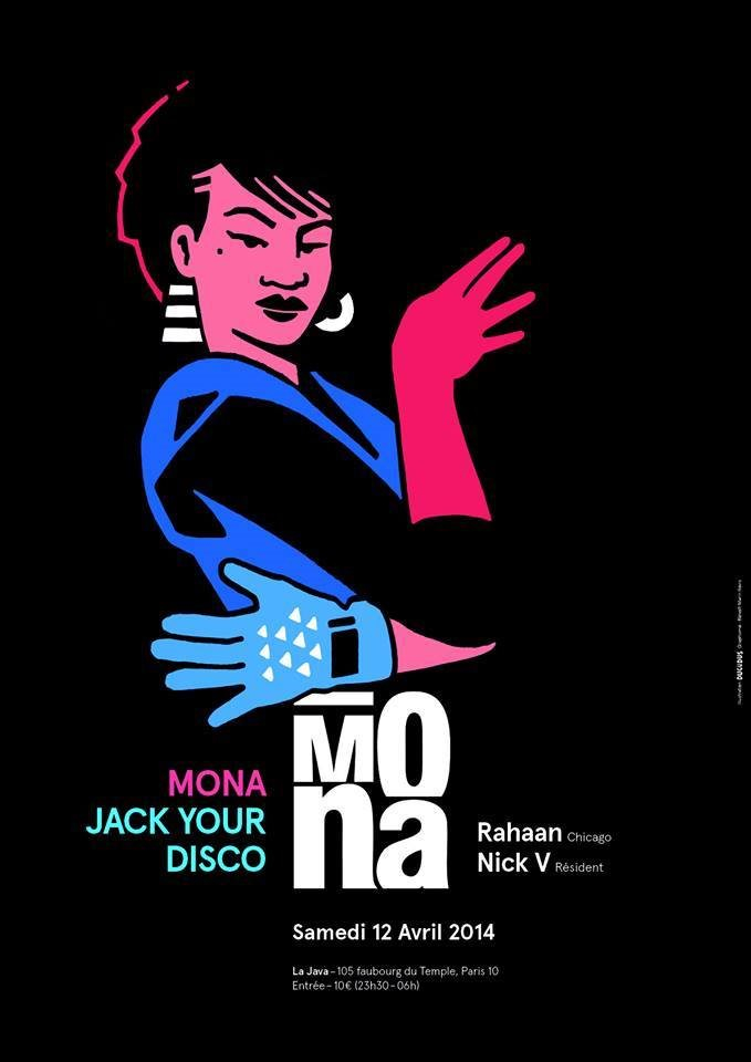 Mona Jack Your Disco with Rahaan & Nick V - Flyer front