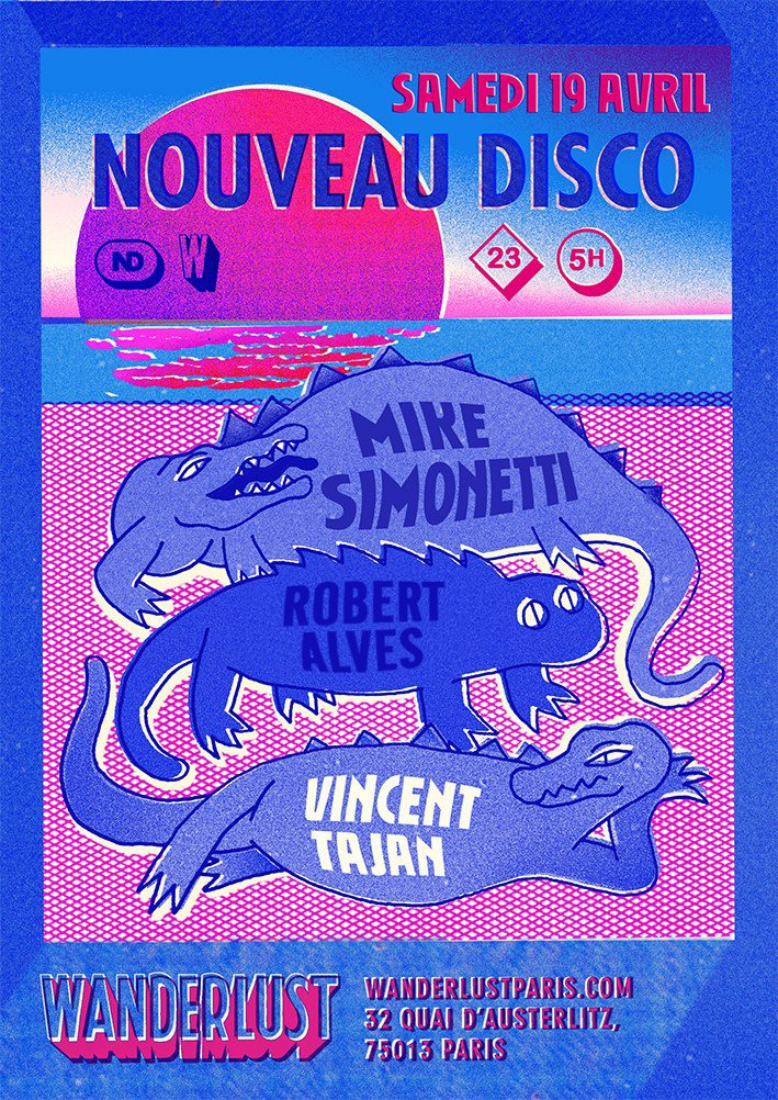 Nouveau Disco: Mike Simonetti • Robert Alves • Vincent Tajan - Flyer front