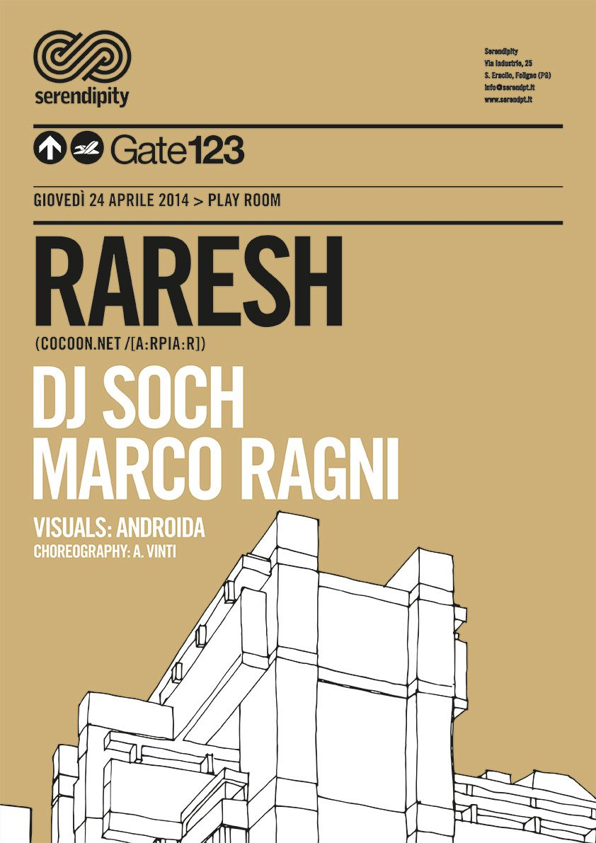 Raresh - Gate123 Event - Flyer front