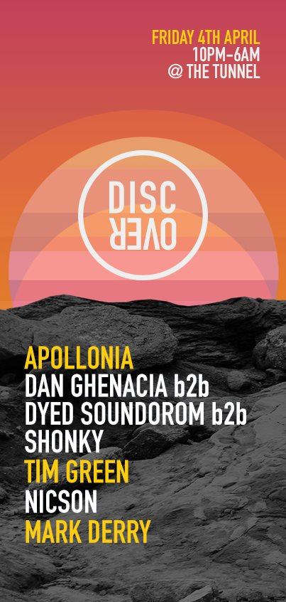 Disc Over Feat. Apollonia, Tim Green & Nicson - Flyer front