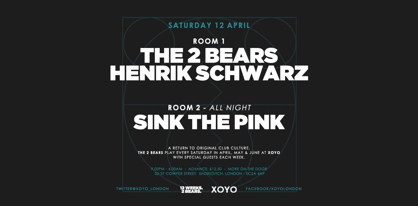 The 2 Bears + Henrik Schwarz + Boxed In (Live) - Flyer front