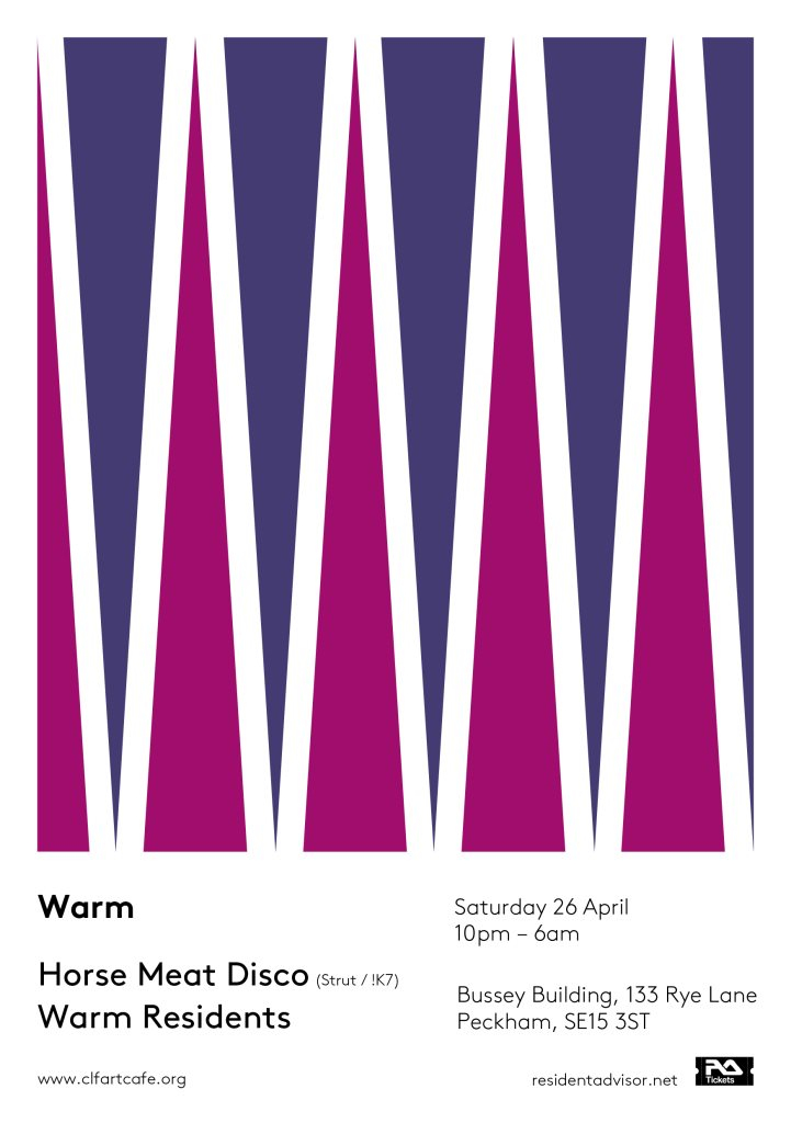 Warm with Horse Meat Disco - Flyer front