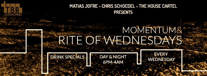 Momentum & Rite of Wednesdays Feat. Mothlab - Lucas Bernabei & Memo Garcia - Flyer back