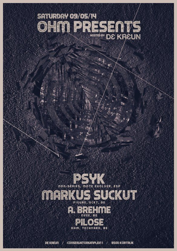 OHM presents Psyk & Markus Suckut - Flyer front