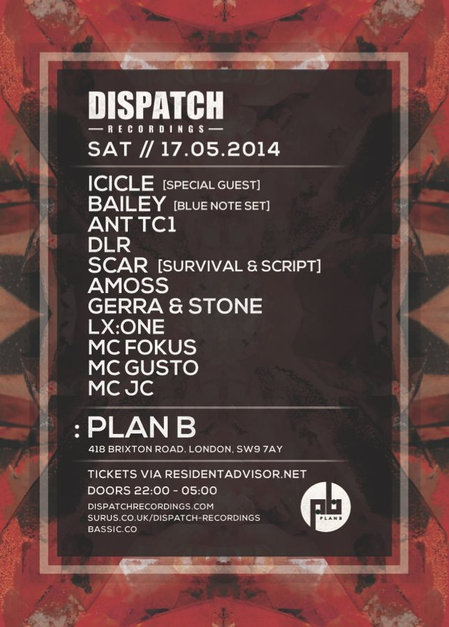 Dispatch: Icicle, Bailey, Ant TC1, DLR, Scar, Amoss - Flyer back