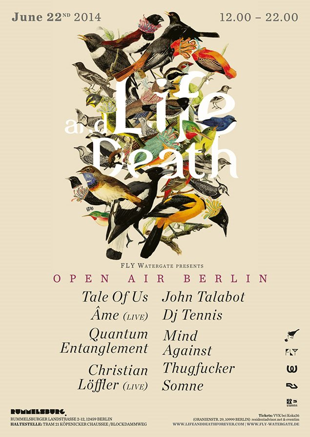 FLY-Watergate presents: Life and Death Open Air - Flyer front