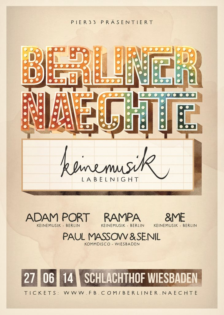 Berliner Naechte with Keinemusik Label Night - Flyer front