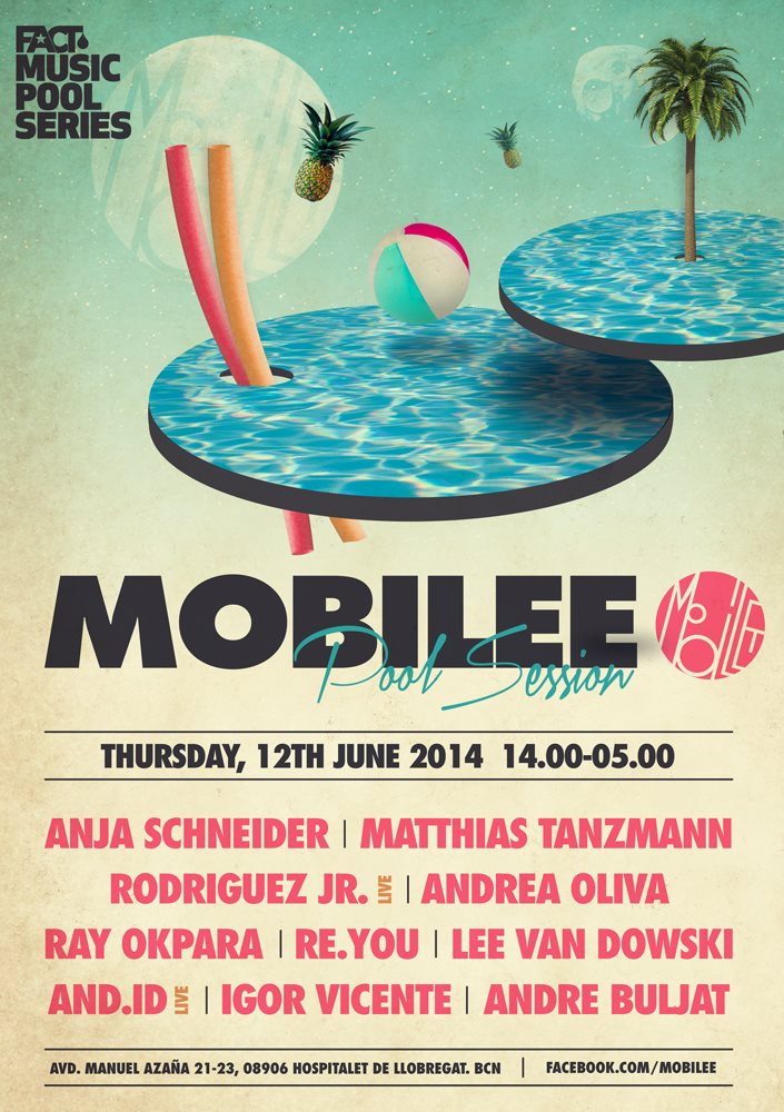 Mobilee Pool Session (Day & Night) - Flyer front