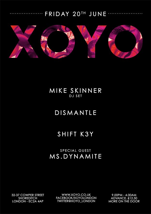 Mike Skinner + Dismantle + Shift K3Y + Special Guest Ms Dynamite - Flyer front
