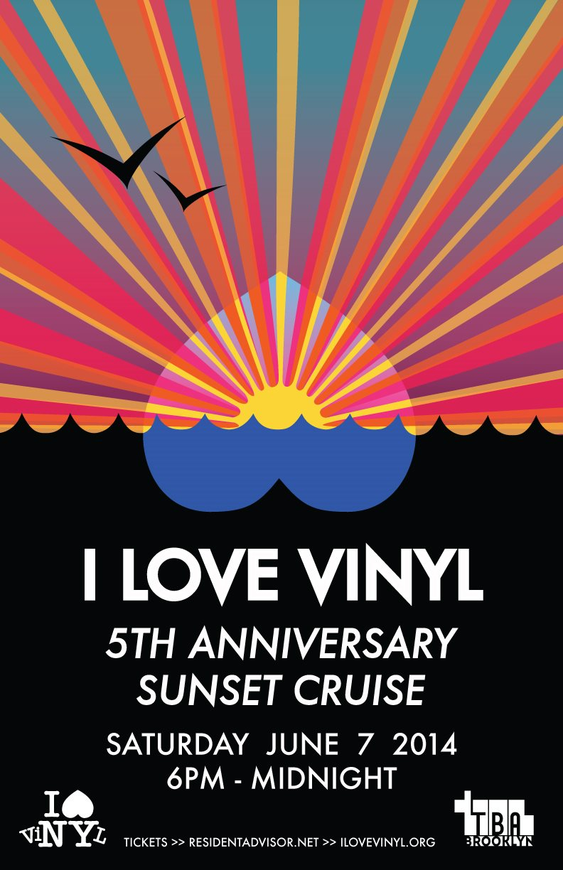 I Love Vinyl Boat Party (Canceled) - Flyer front