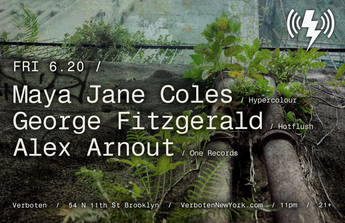 Maya Jane Coles / George Fitzgerald / Alex Arnout - Flyer back