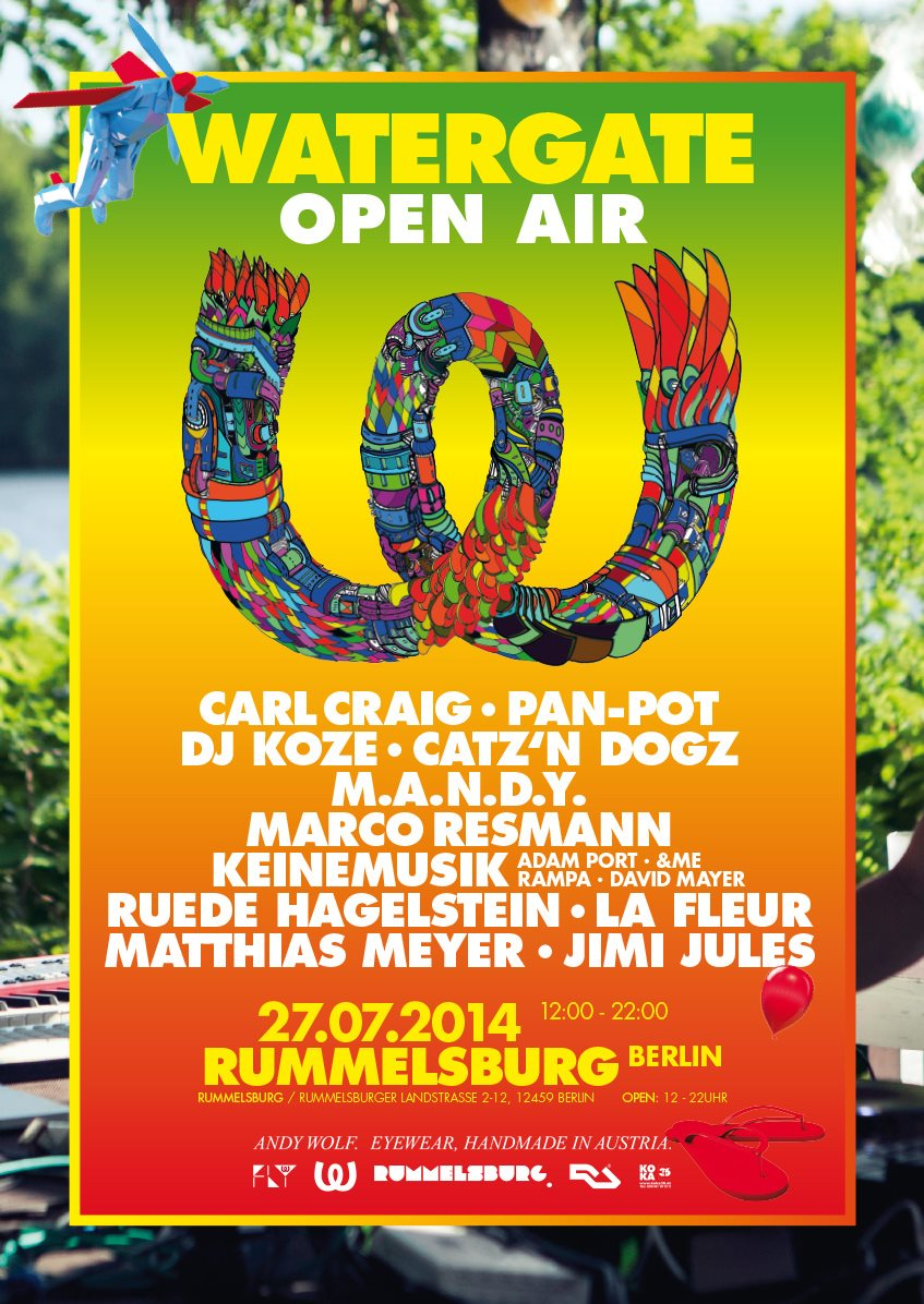 FLY-Watergate presents: Watergate Open AIR - Flyer front