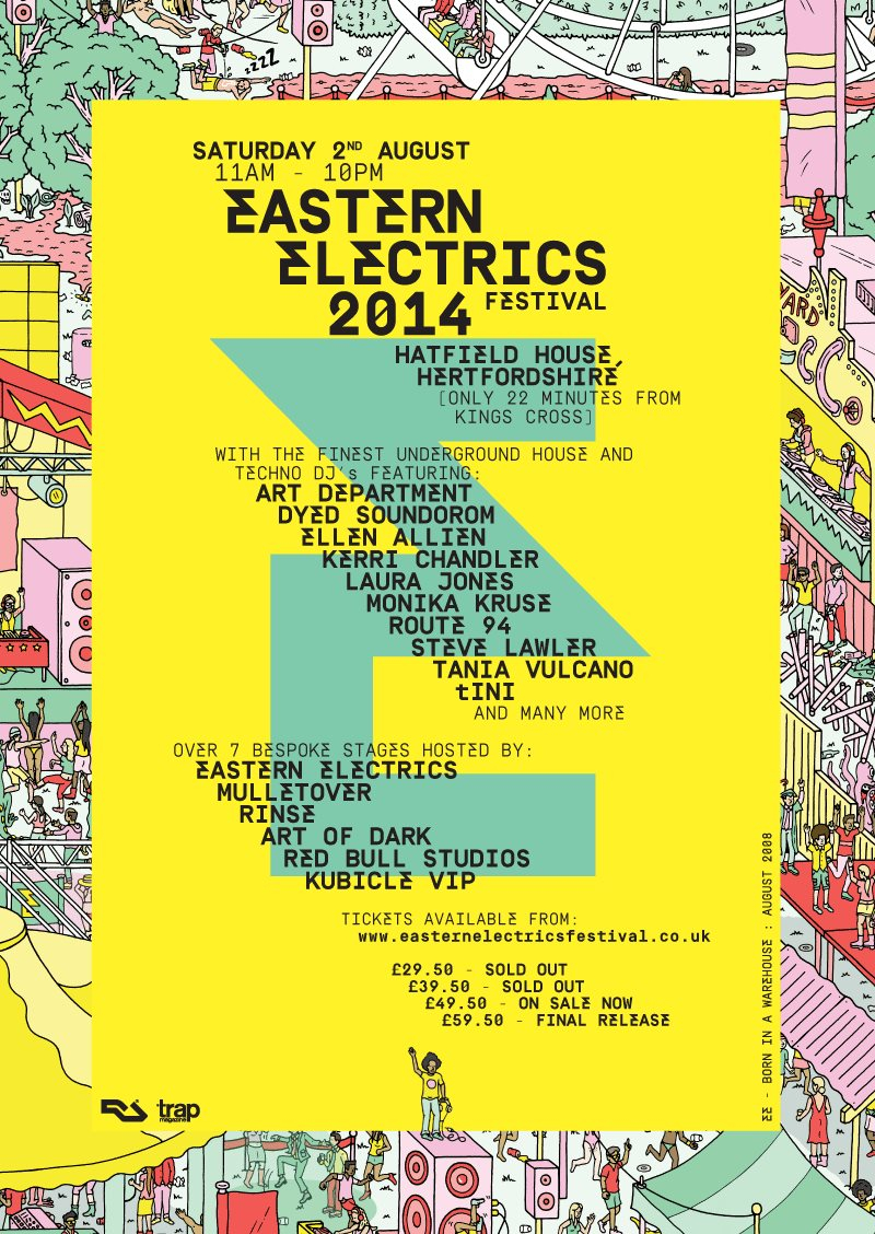 Eastern Electrics Festival 2014 - Flyer front