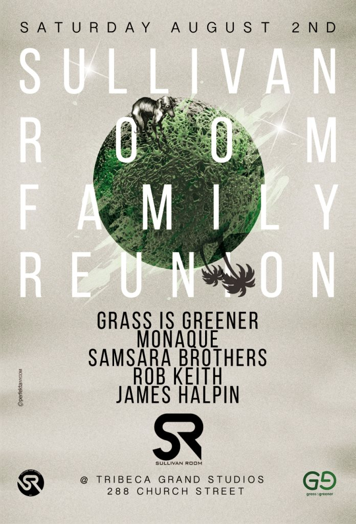 Sullivan Room Family Reunion - Flyer front