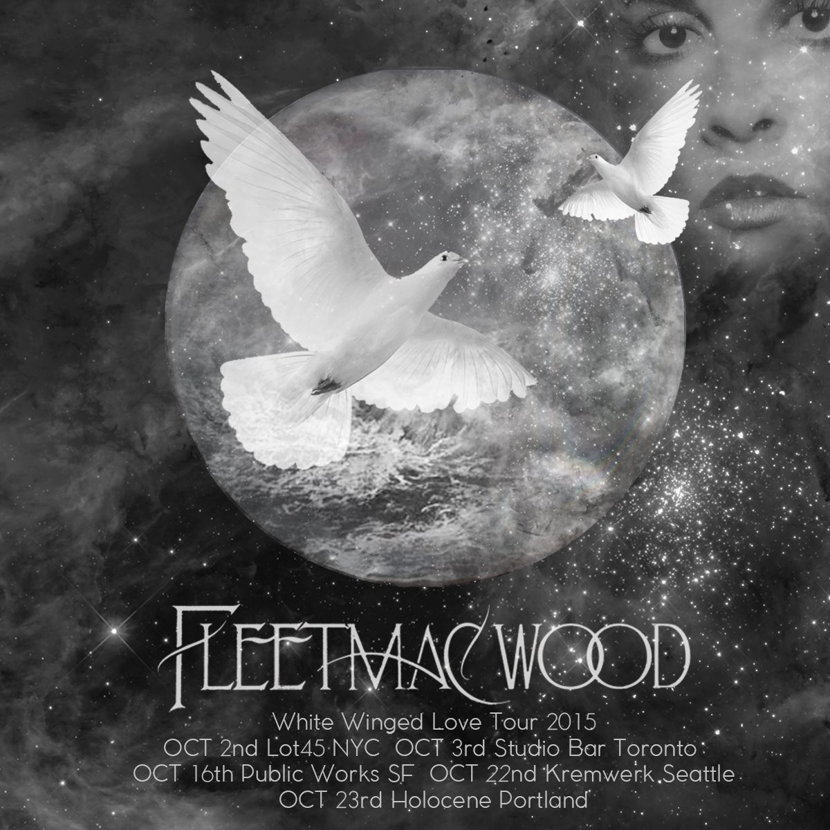 Fleetmac Wood presents White Winged Love Disco - Flyer front