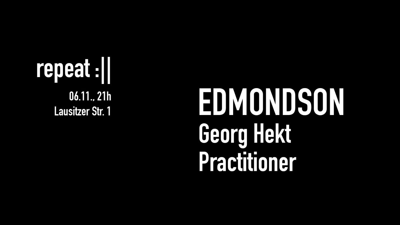 Edmondson, Georg Hekt & Practitioner - Flyer front