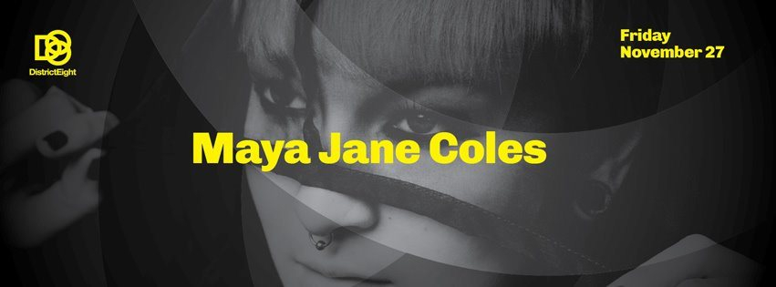 Maya Jane Coles - Flyer front