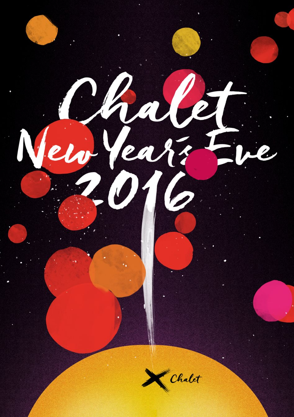 Chalet NYE with Kevin Saunderson, Jeremy Underground, Djebali, Joey Anderson & More - Flyer front