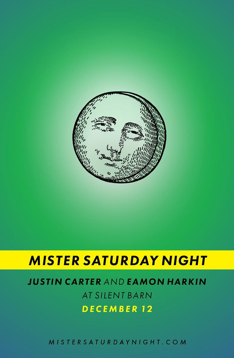 Mister Saturday Night with Eamon and Justin All Night Long - Flyer back
