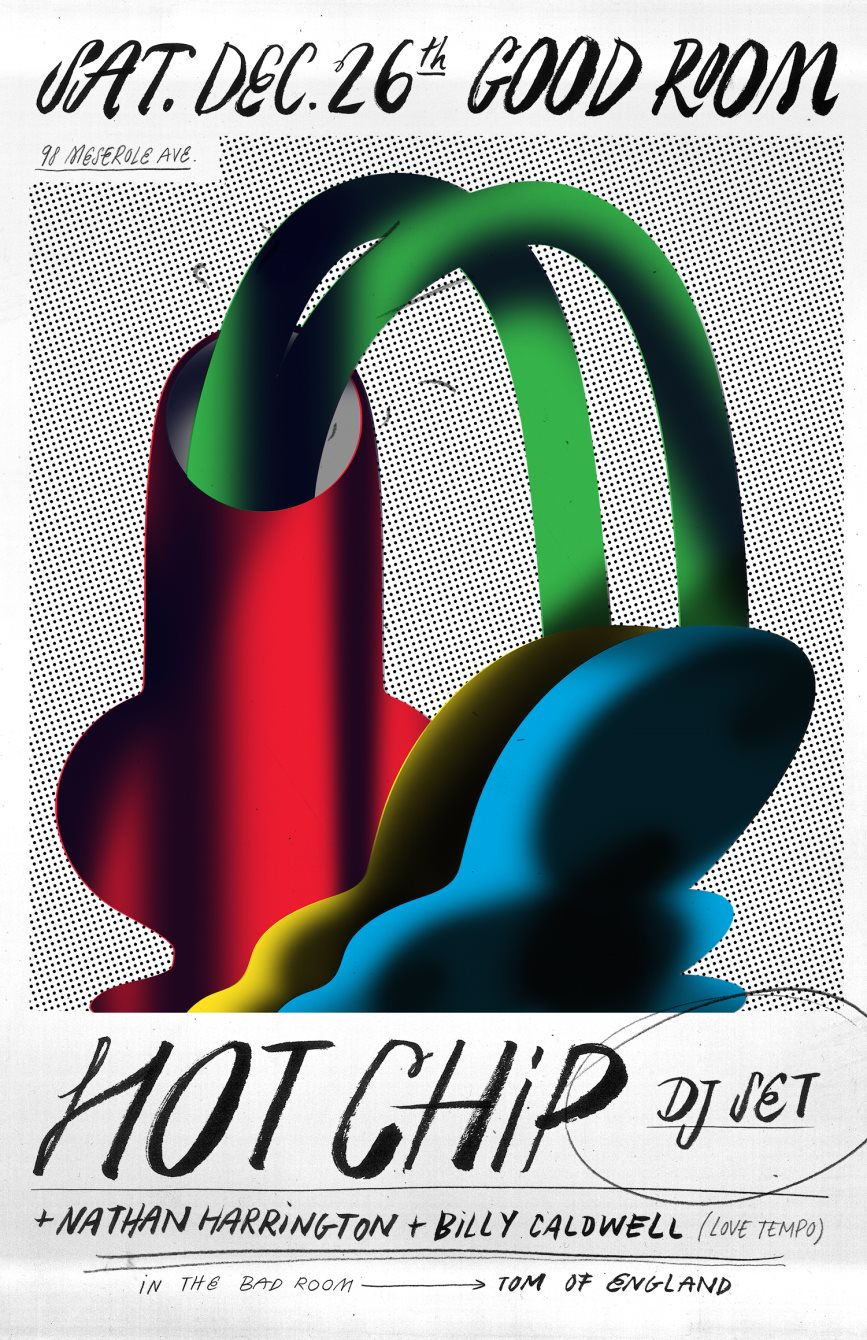 Hot Chip (DJ set) + Nathan Harrington with Billy Caldwell and Tom of England - Flyer back
