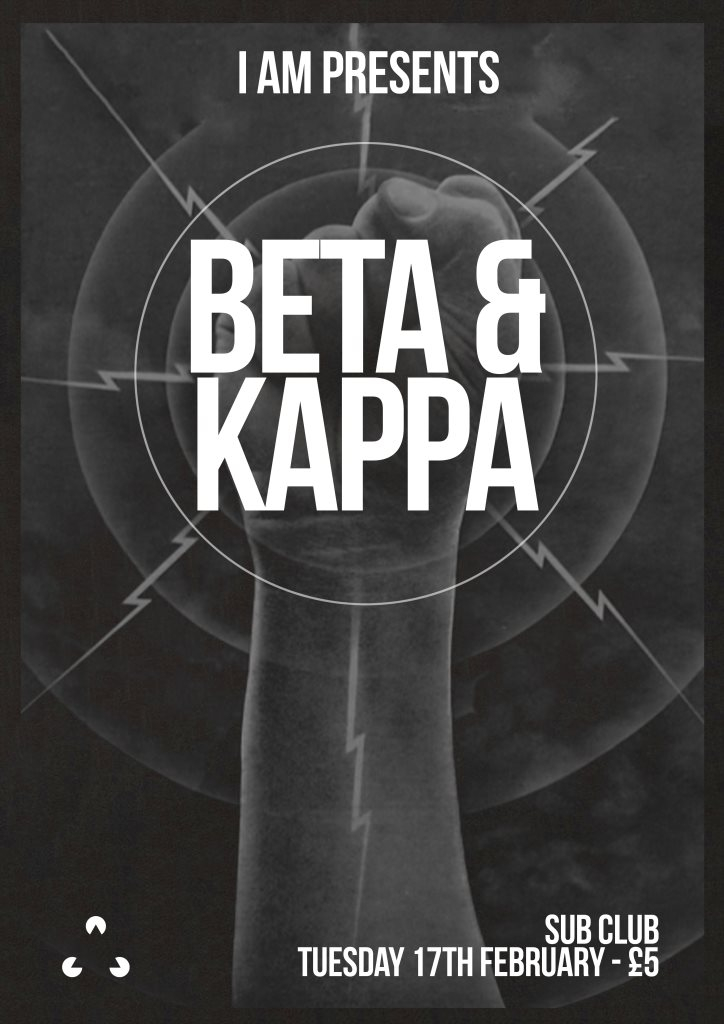 The i AM presents: Beta & Kappa - Flyer front