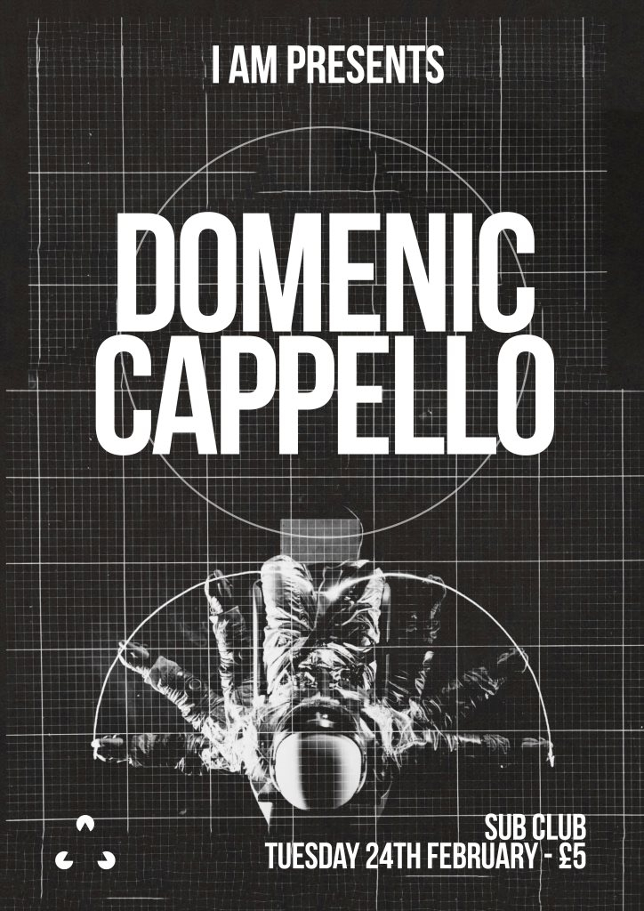 The i AM presents: Domenic Cappello - Flyer front