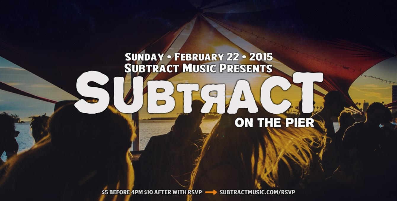 Subtract On The Pier - Flyer front