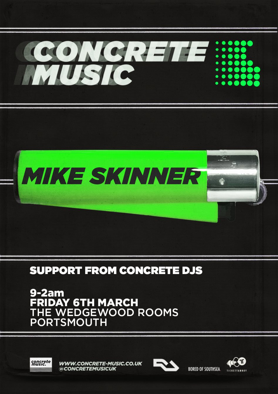 Concrete Music presents: Mike Skinner - Flyer front