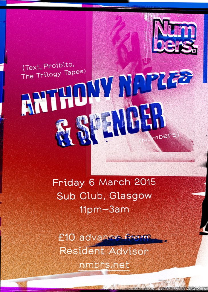 Numbers - Anthony Naples & Spencer - Flyer front