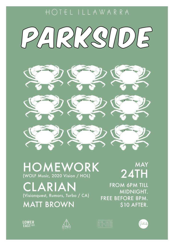 Parkside with Homework & Clarian - Flyer front