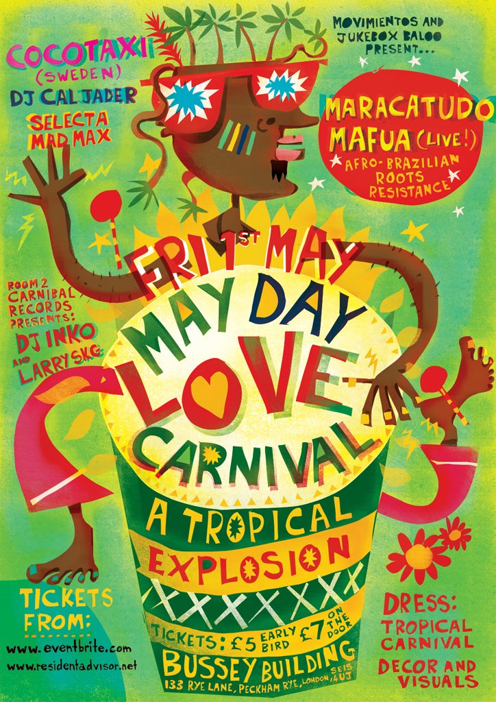 Mayday Love Carnival - Flyer front