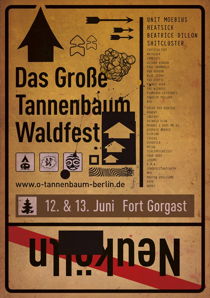Das Große Tannenbaum Waldfest 2015 - Flyer front