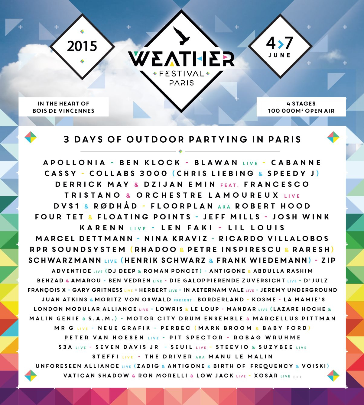 Weather Festival 2015 - Flyer front