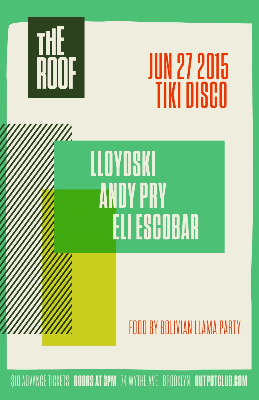 Tiki Disco - Lloydski/ Andy Pry/ Eli Escobar - Flyer front