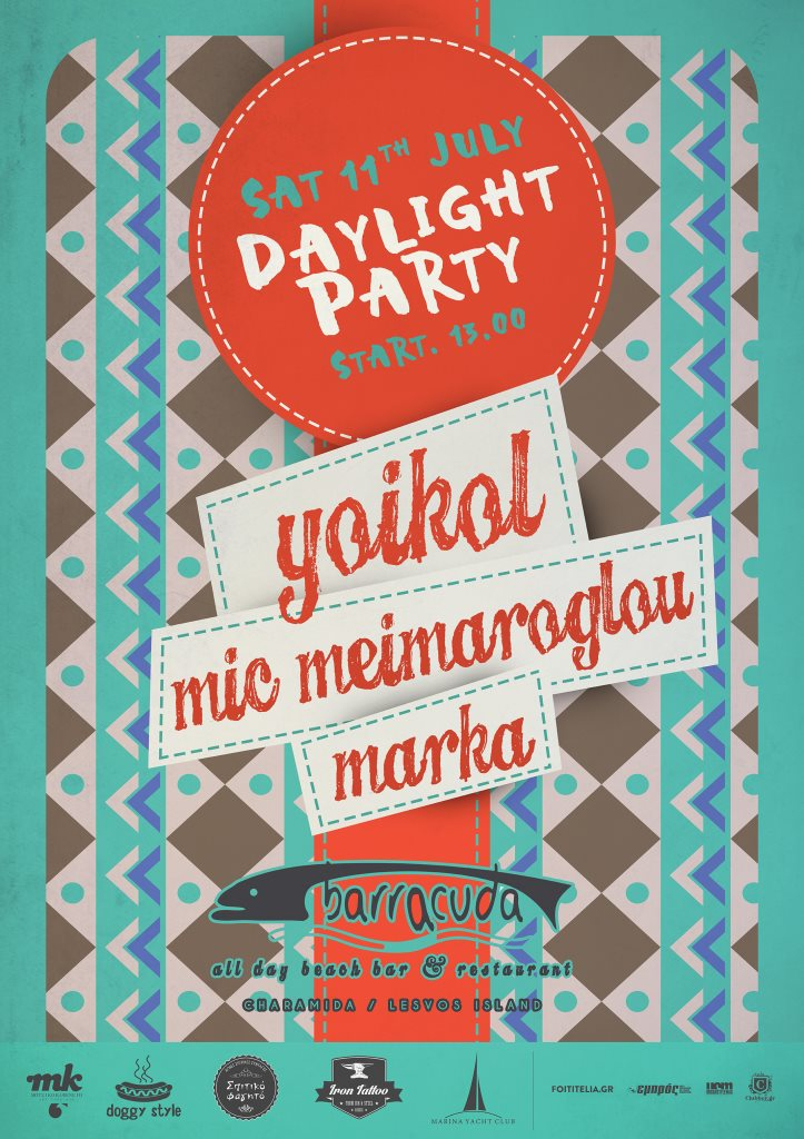 Daylight Party with Yoikol, Mic Meimaroglou - Flyer front