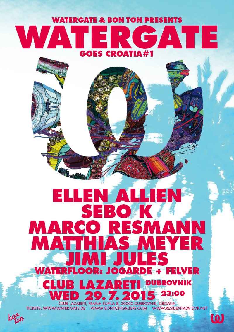 Watergate Goes Croatia No. 1 - Flyer front